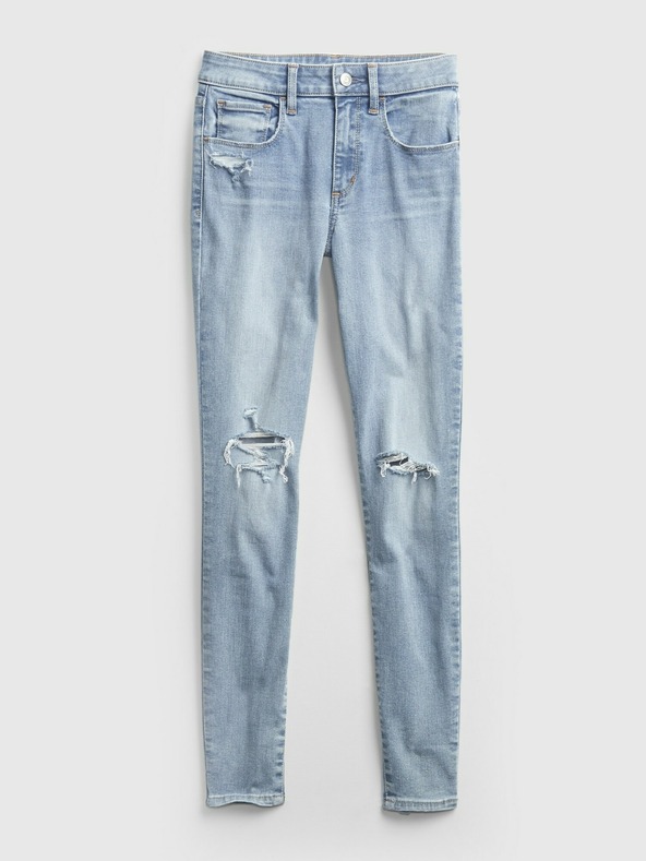 GAP Τζιν jeggings mid rise με φθορές universal GAP