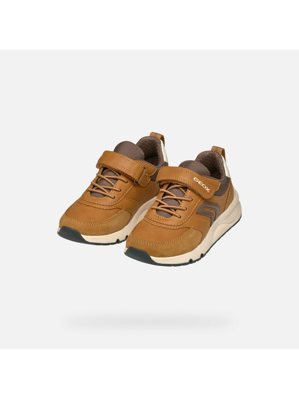 Geox Καφέ παιδικά αθλητικά παπούτσια Geox Rooner