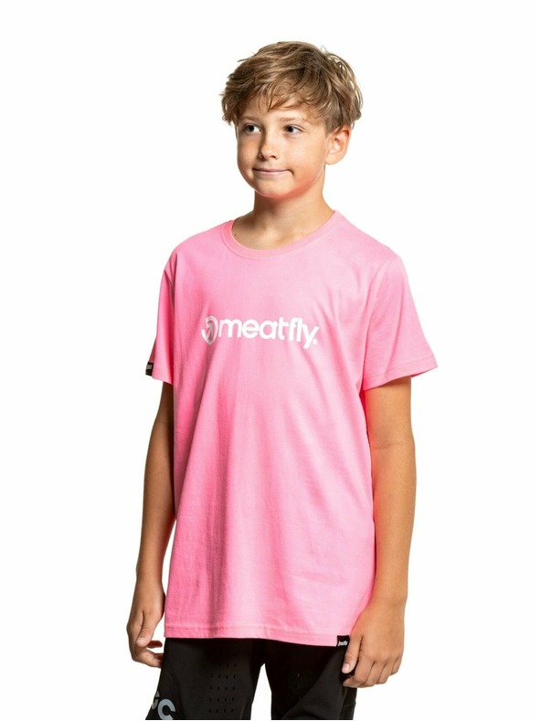 Meatfly Meatfly παιδικό μπλουζάκι Bart Neon Ροζ | Ροζ | Μέγεθος 146 | 100% βαμβάκι