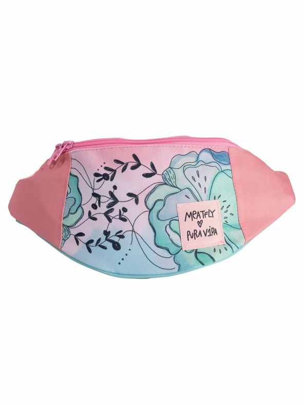 Meatfly Meatfly τσαντάκι μέσης X Pura Vida Taya Μέντα Λουλούδια | Μπλε | Όγκος 2,5 L