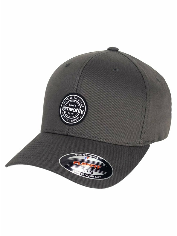 Meatfly Meatfly καπέλο Raptor Flexfit Λευκό Στρογγυλό/Σκούρο Γκρι | Λευκό | Μέγεθος