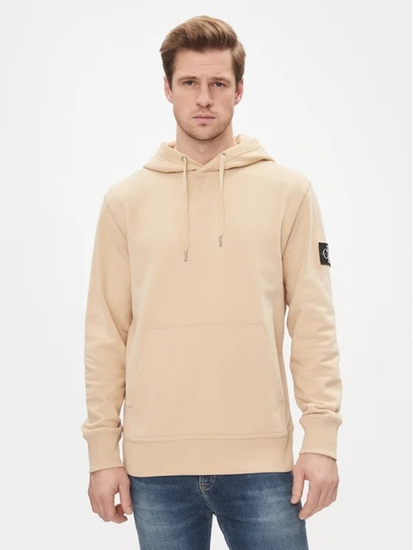 Calvin Klein Ανδρικό μπεζ φούτερ Calvin Klein