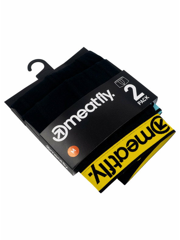 Meatfly Meatfly ανδρικά μποξεράκια Balboa Boxershorts Double Pack Black | Μαύρο | Μέγεθος