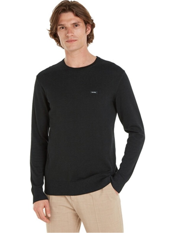 Calvin Klein Ανδρικό μαύρο πουλόβερ Calvin Klein