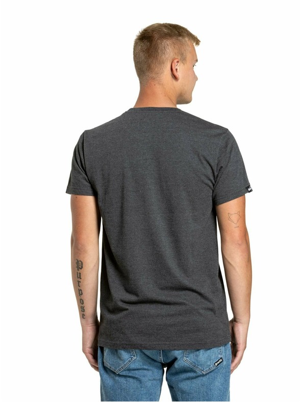 Meatfly Meatfly ανδρικό μπλουζάκι 1995 Charcoal Heather | Γκρι | Μέγεθος