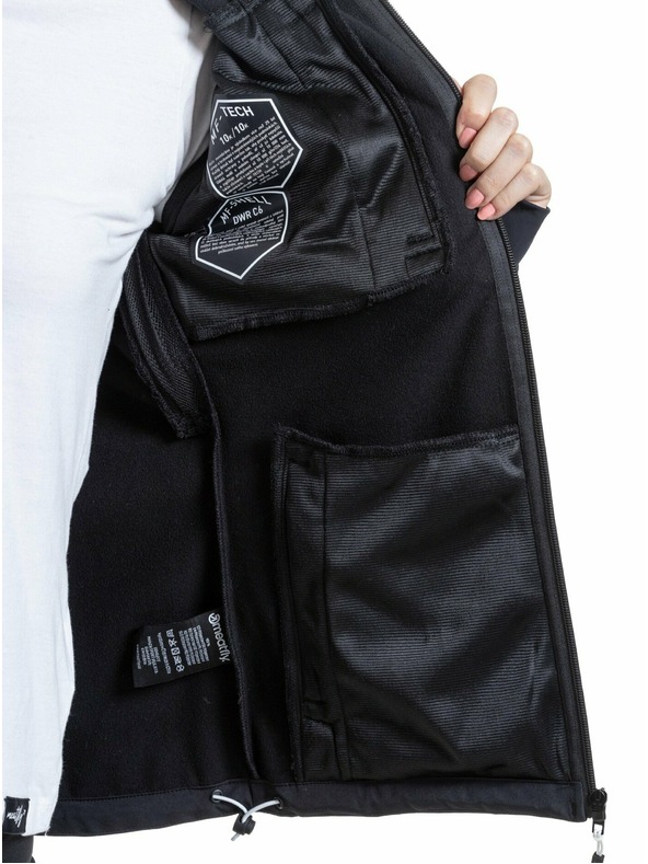 Meatfly Meatfly γυναικείο softshell μπουφάν Zaja Logo Μαύρο | Μαύρο | Μέγεθος