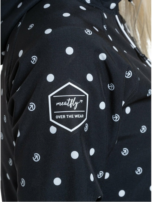 Meatfly Meatfly γυναικείο softshell μπουφάν Zaja Dots Μαύρο | Μαύρο | Μέγεθος