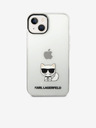 Karl Lagerfeld Karl Lagerfeld Choupette Logo Πίσω Κάλυμμα για iPhone 14 Plus Διαφανές