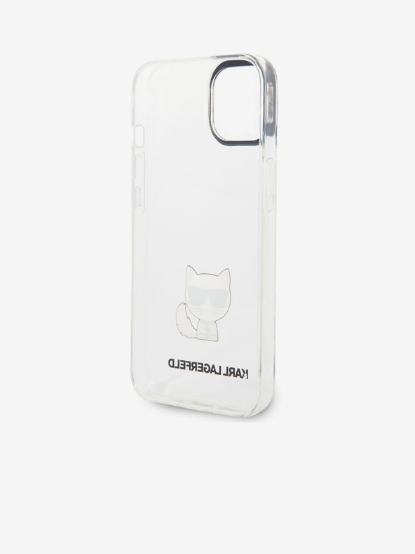 Karl Lagerfeld Karl Lagerfeld Choupette Logo Πίσω Κάλυμμα για iPhone 14 Plus Διαφανές