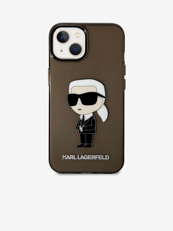 Karl Lagerfeld Karl Lagerfeld IML Ikonik NFT Πίσω Κάλυμμα για iPhone 14 Plus Μαύρο
