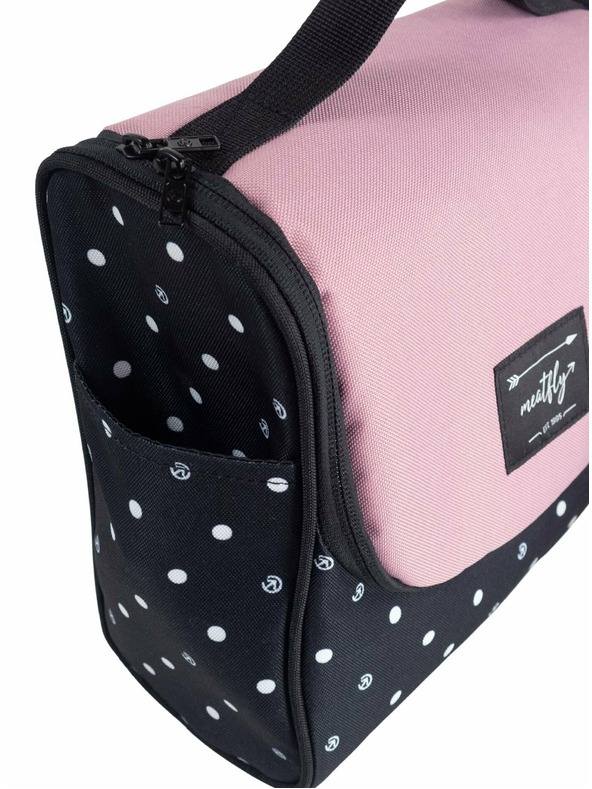 Meatfly Meatfly τσάντα τουαλέτας Cara Black Dots