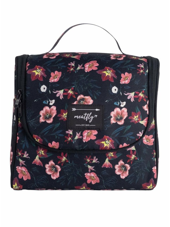 Meatfly Meatfly τσάντα τουαλέτας Cara Hibiscus | Μαύρη | Μέγεθος