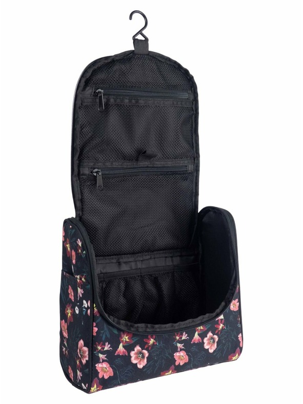 Meatfly Meatfly τσάντα τουαλέτας Cara Hibiscus | Μαύρη | Μέγεθος