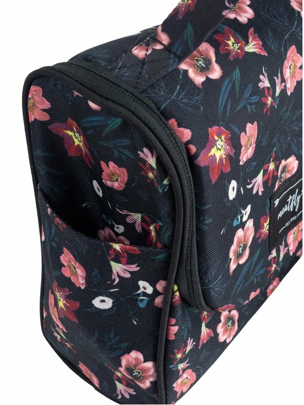 Meatfly Meatfly τσάντα τουαλέτας Cara Hibiscus | Μαύρη | Μέγεθος