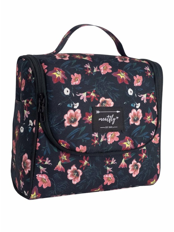 Meatfly Meatfly τσάντα τουαλέτας Cara Hibiscus | Μαύρη | Μέγεθος