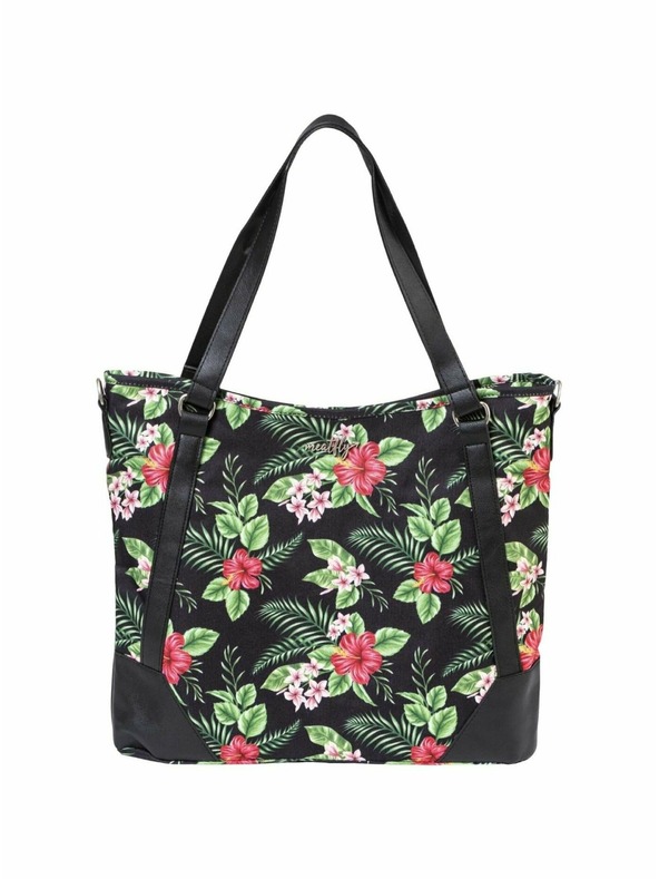 Meatfly Meatfly γυναικεία τσάντα Insanity Tropical Black | Μαύρη | Όγκος 11 L