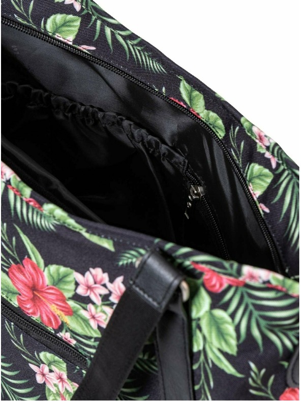 Meatfly Meatfly γυναικεία τσάντα Insanity Tropical Black | Μαύρη | Όγκος 11 L