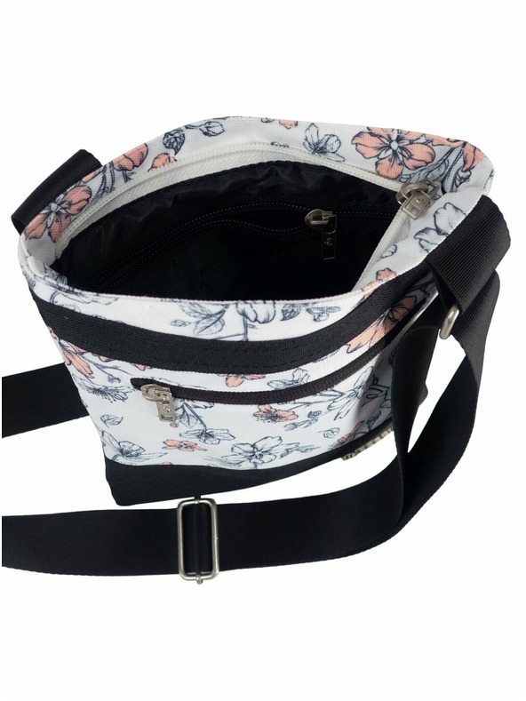 Meatfly Meatfly γυναικεία τσάντα Dixie Blossom White | Λευκή | Όγκος 0,4 L