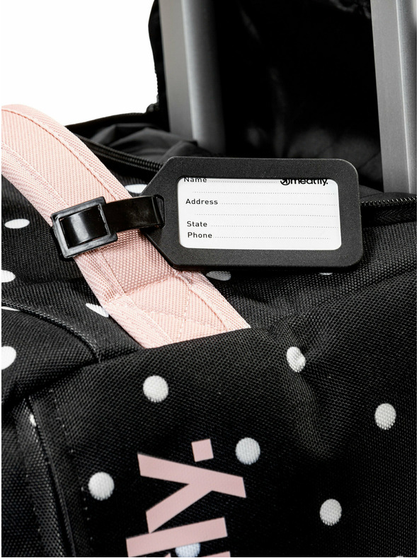 Meatfly Meatfly ταξιδιωτική τσάντα Gail Λευκή Κουκκίδα/Ροζ Πούδρας 42 L | Λευκή | Όγκος 42 L