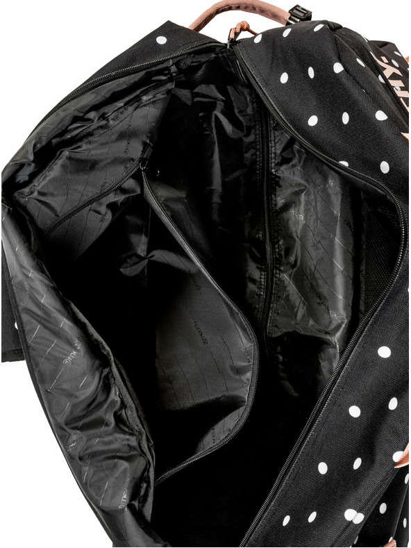 Meatfly Meatfly ταξιδιωτική τσάντα Gail Λευκή Κουκκίδα/Ροζ Πούδρας 42 L | Λευκή | Όγκος 42 L