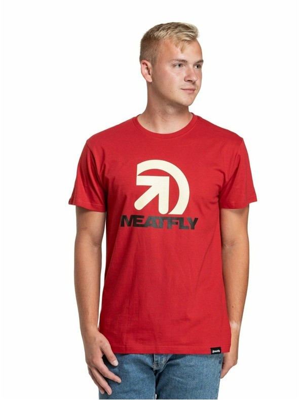 Meatfly Meatfly ανδρικό μπλουζάκι Dais Dark Red | Κόκκινο | Μέγεθος
