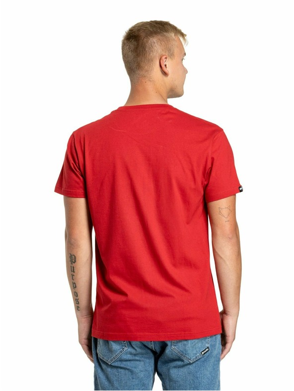 Meatfly Meatfly ανδρικό μπλουζάκι Dais Dark Red | Κόκκινο | Μέγεθος