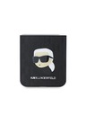 Karl Lagerfeld Karl Lagerfeld PU Saffiano Monogram Karl Head Οπίσθιο Κάλυμμα για Samsung Galaxy Z Flip 6 Black