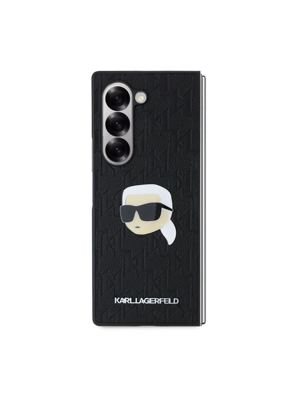 Karl Lagerfeld Karl Lagerfeld PU Saffiano Monogram Karl Head Οπίσθιο Κάλυμμα για Samsung Galaxy Z Fold 6 Black