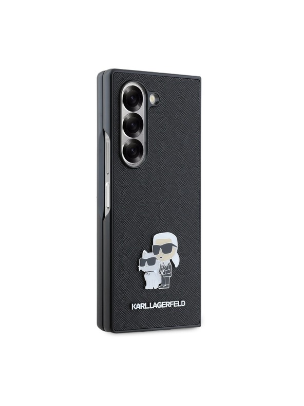 Karl Lagerfeld Karl Lagerfeld PU Saffiano Karl and Choupette Πίσω Κάλυμμα για Samsung Galaxy Z Fold 6 Μαύρο