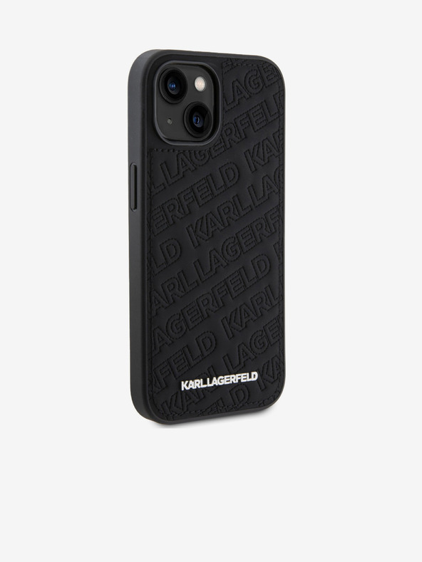 Karl Lagerfeld PU Quilted Pattern Πίσω Κάλυμμα για iPhone 15 Black Karl Lagerfeld