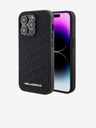 Karl Lagerfeld Karl Lagerfeld PU Καπιτονέ Μοτίβο Οπίσθιο Κάλυμμα για iPhone 15 Pro Μαύρο