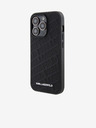 Karl Lagerfeld Karl Lagerfeld PU Καπιτονέ Μοτίβο Οπίσθιο Κάλυμμα για iPhone 15 Pro Μαύρο