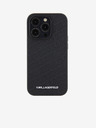 Karl Lagerfeld Karl Lagerfeld PU Καπιτονέ Μοτίβο Οπίσθιο Κάλυμμα για iPhone 15 Pro Μαύρο
