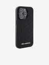 Karl Lagerfeld Karl Lagerfeld PU Καπιτονέ Μοτίβο Οπίσθιο Κάλυμμα για iPhone 15 Pro Μαύρο