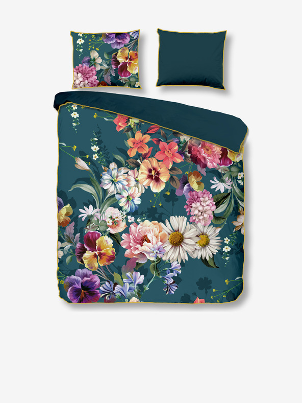 Descanso Πετρόλ σατέν κλινοσκεπάσματα Descanso 140 x 220 cm