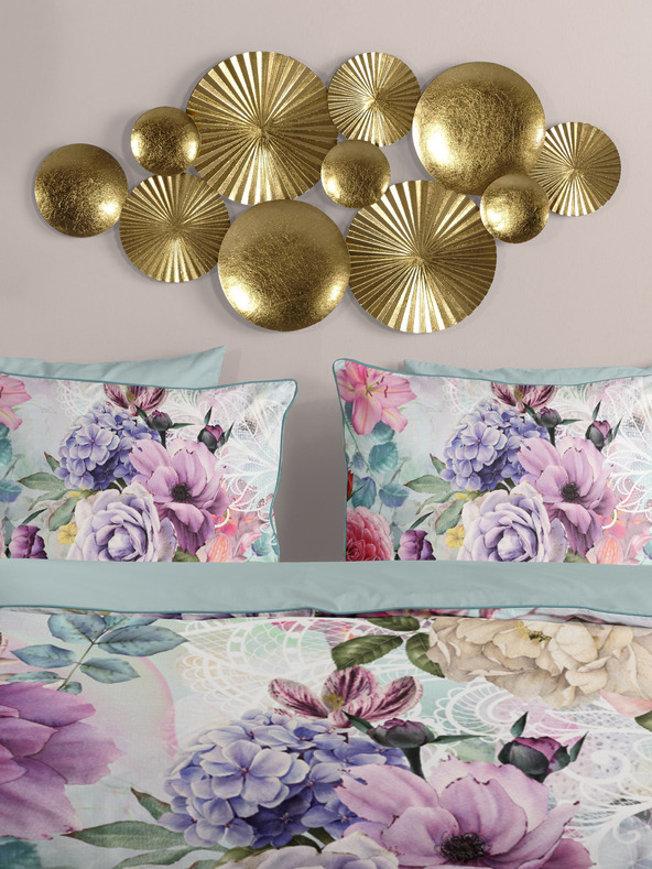 Descanso Ροζ και πράσινα σατέν κλινοσκεπάσματα Descanso 140 x 220 cm