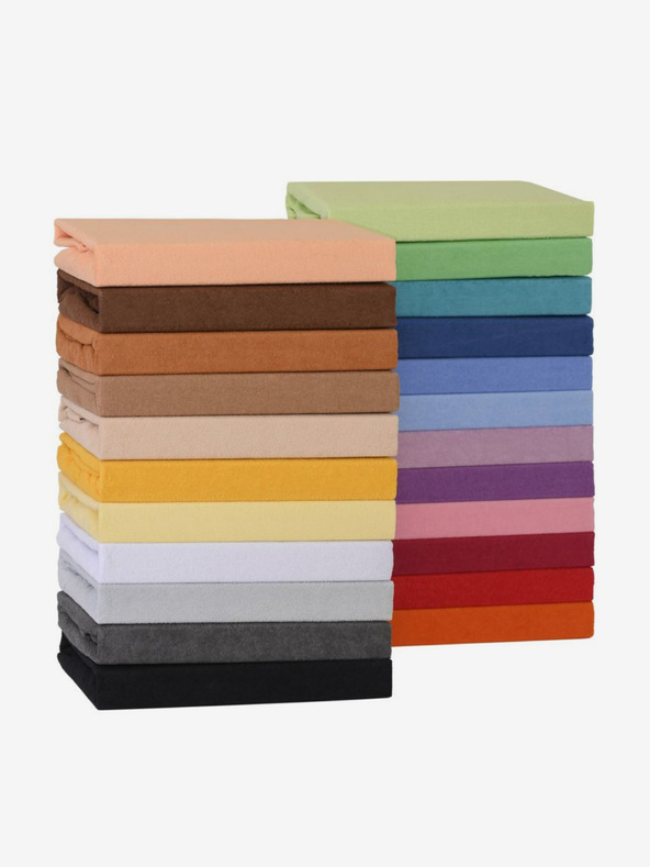 Kvalitex Φύλλο πετσετέ μονό 120x200cm καφέ σκούρο Kvalitex