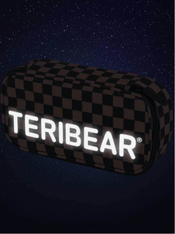 BAAGL  Μαύρη σχολική μολυβοθήκη skate teribear Baagl