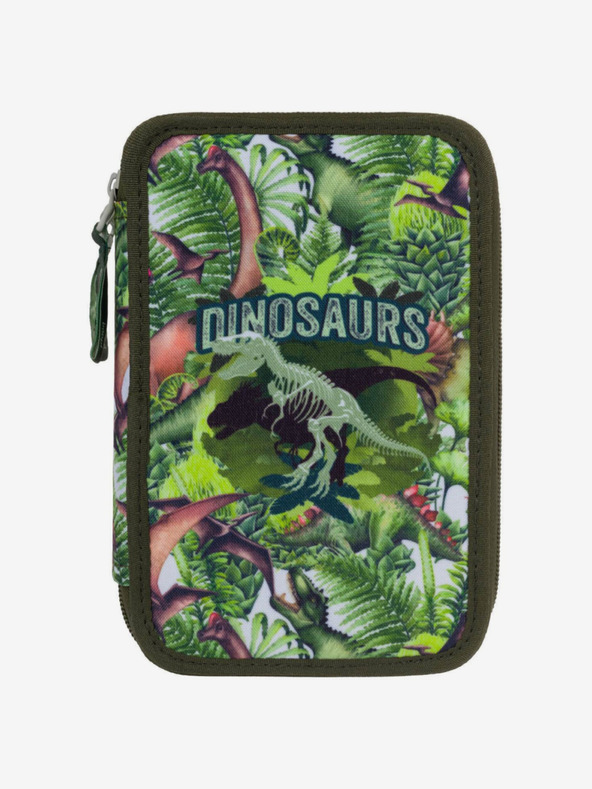 BAAGL  Πράσινη σχολική μολυβοθήκη Baagl Dinosaurs