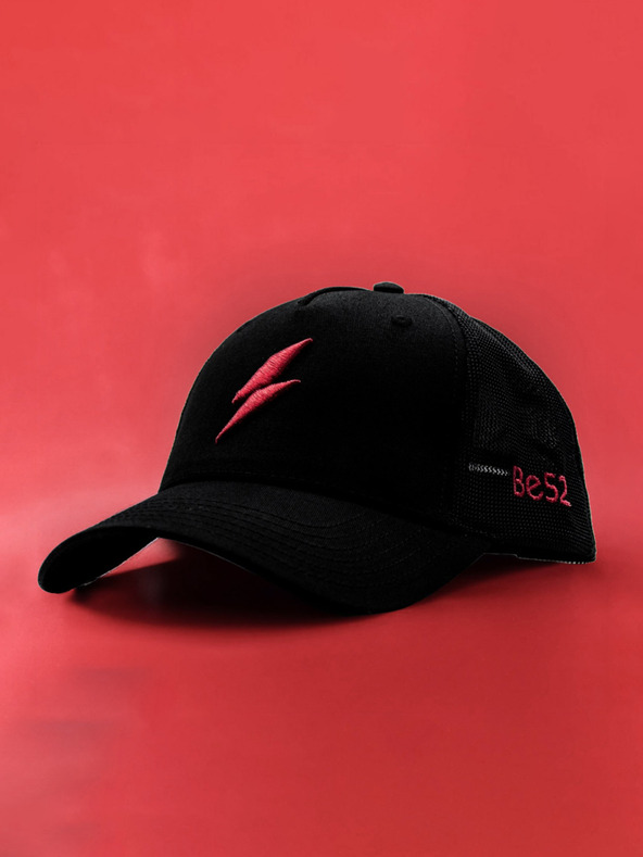 Be52 Be52 Bolt καπέλο premium μαύρο/κόκκινο