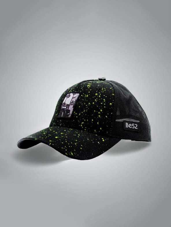 Be52 Be52 Wagon splash καπέλο premium μαύρο/νέον κίτρινο