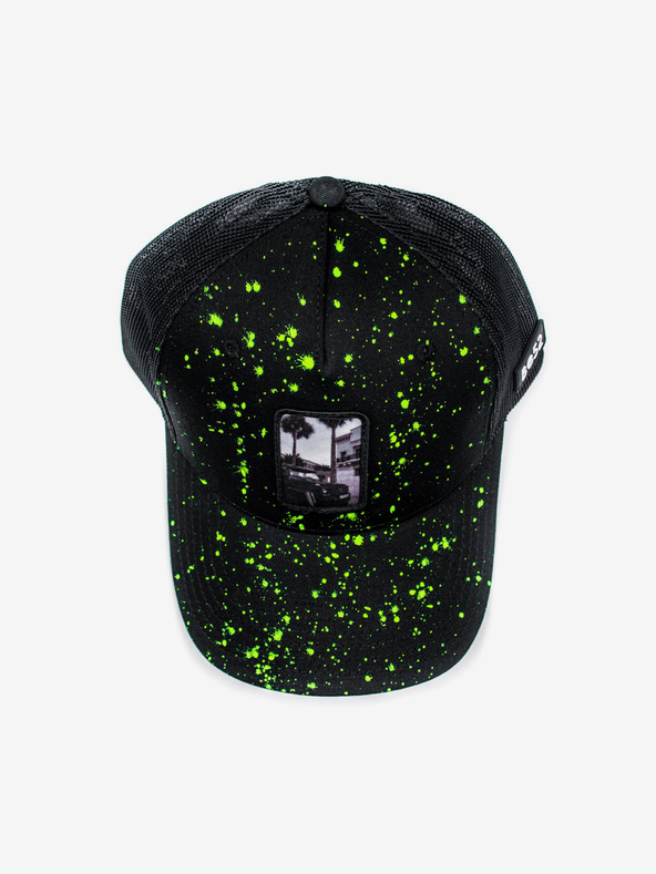 Be52 Be52 Wagon splash καπέλο premium μαύρο/νέον πράσινο