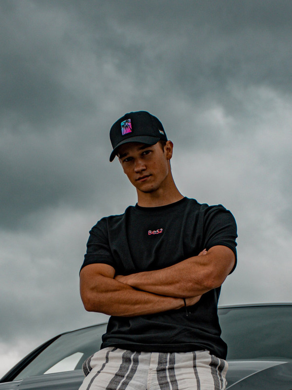 Be52 Be52 Palms καπέλο premium μαύρο