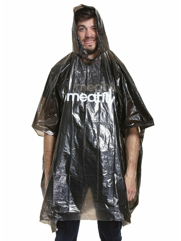 Meatfly Meatfly αδιάβροχο - poncho Rainmann A | Μαύρο | Μέγεθος