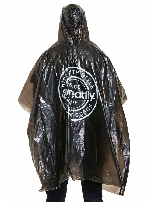 Meatfly Meatfly αδιάβροχο - poncho Rainmann A | Μαύρο | Μέγεθος