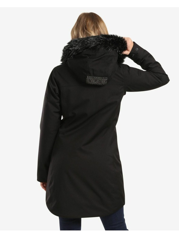 Kilpi Γυναικείο χειμερινό παλτό Kilpi PERU-W Μαύρο