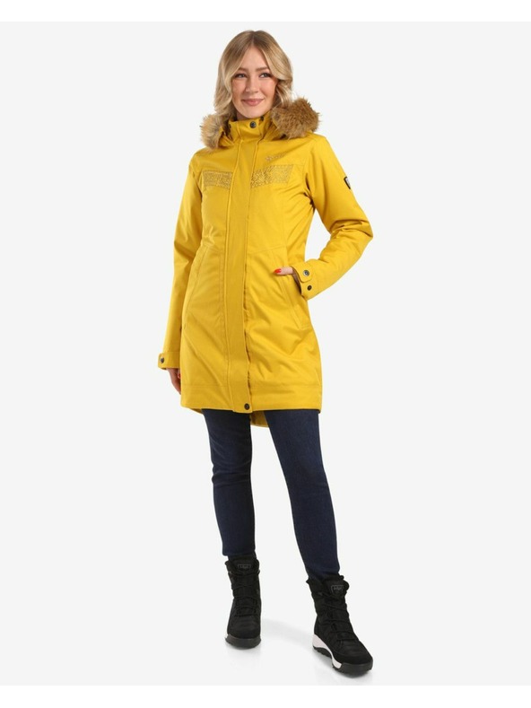 Kilpi Γυναικείο χειμερινό παλτό Kilpi PERU-W Gold