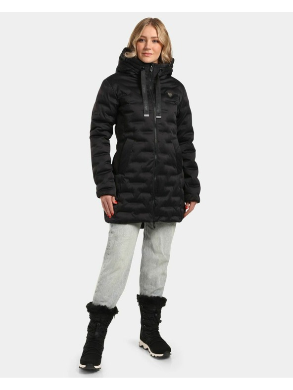Kilpi Γυναικείο χειμερινό παλτό Kilpi BELIZE-W Μαύρο