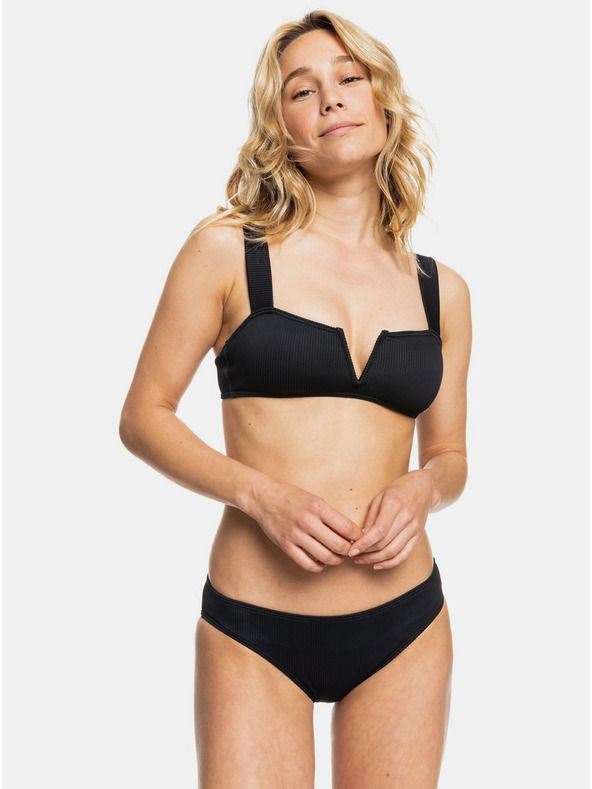 Roxy Μαύρα ριγέ δίπτυχα μαγιό Roxy