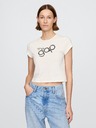 GAP Crop T-shirt με λογότυπο GAP